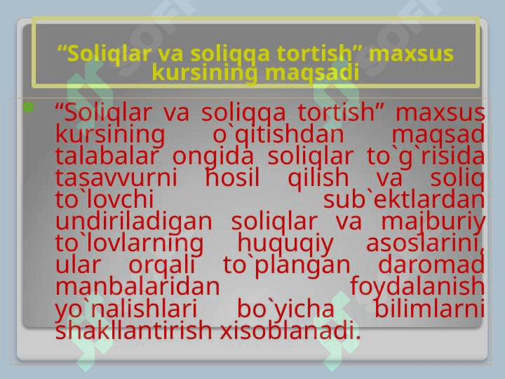Soliqlarning iqtisodiy mohiyati 4