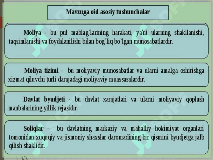 MOLIYA TIZIMI VA MOLIYAVIY SIYOSAT 3