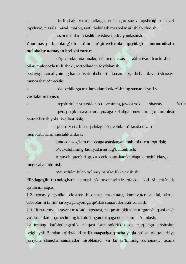 Boshlang‘ich ta’limning o`ziga xos xususiyatlari 6