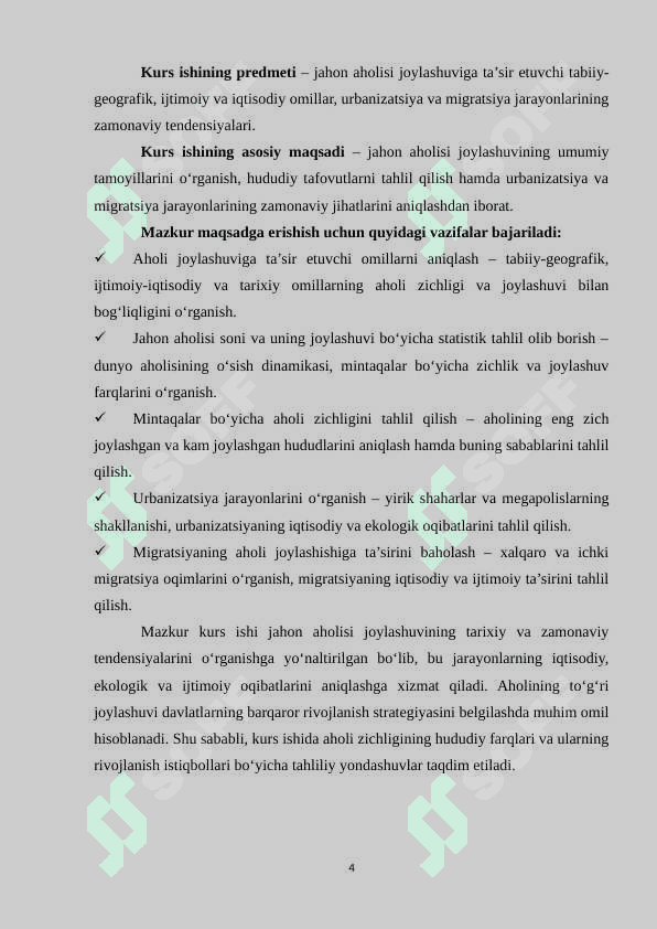 Jahon aholisi joylashuvining o‘ziga xos xususiyatlari 4
