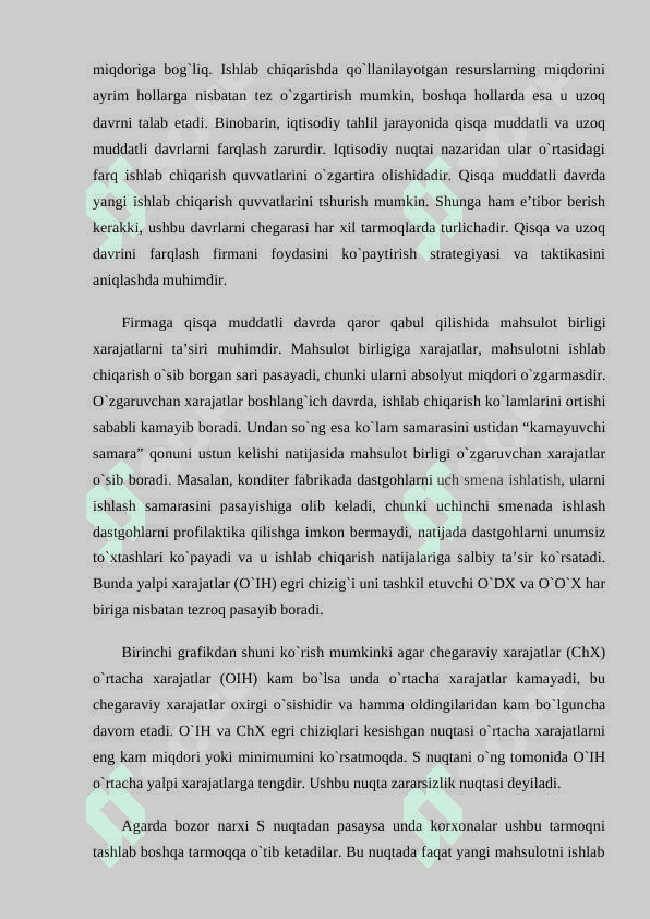 Firma harajatlarining iqtisodiy mohiyati va asosiy tiplari 6