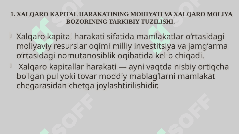 XALQARO MOLIYA BOZORI VA UNING RIVOJLANISH XUSUSIYATLARI 2