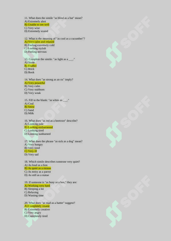 English language test base 2