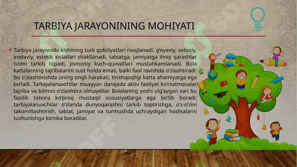 O'zbekiston Respublikasida tarbiya jarayonining hozirgi bosqich muammolari 4