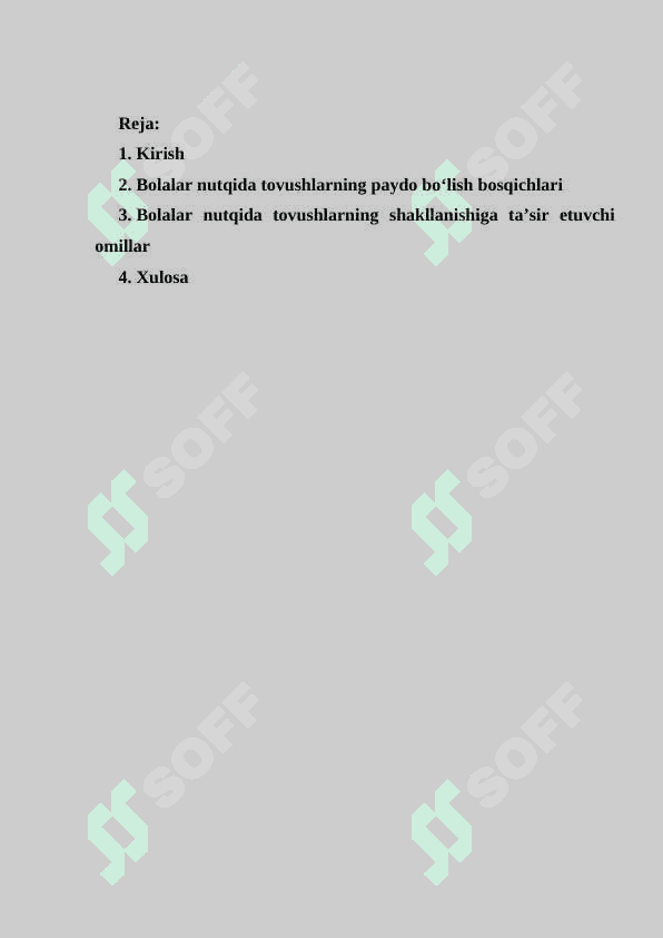 Bolalar nutqida ona tili tovushlarini paydo bo‘lish ketma-ketligi 2