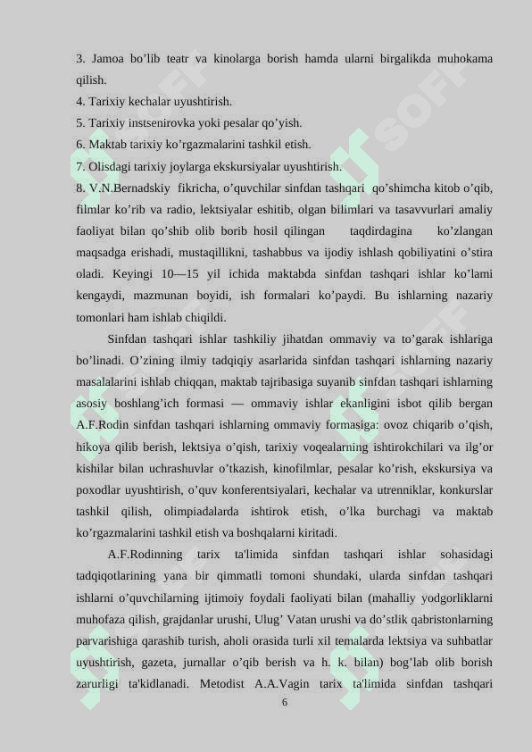 Maktabda tarix fani to’garagi faoliyatini tashkil etish 6