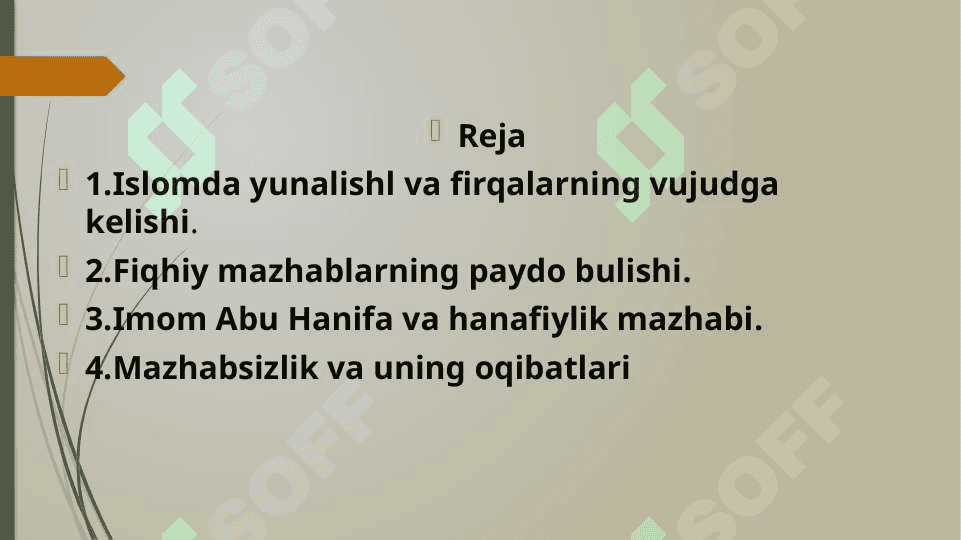 Islom dinidagi asosiy mazxablar 2