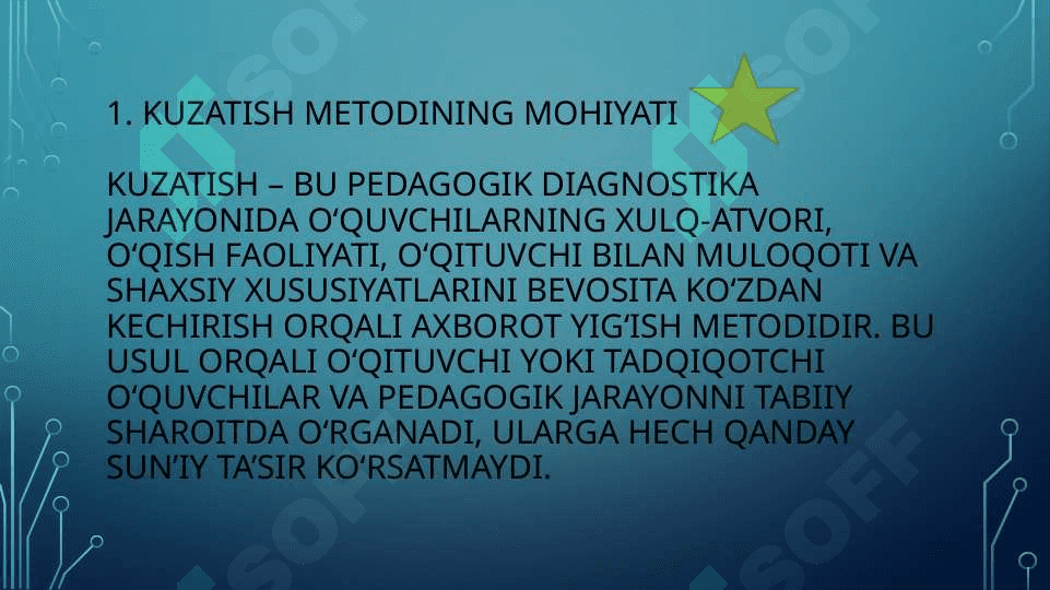 Pedagogik diagnostikaning kuzatish, suhbat va eksperimental tashxis metodlari 4