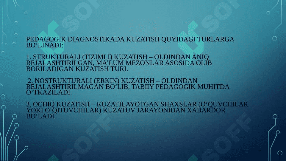 Pedagogik diagnostikaning kuzatish, suhbat va eksperimental tashxis metodlari 6