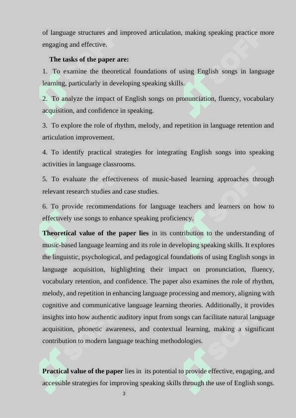 Improving speaking skills through English songs. 4