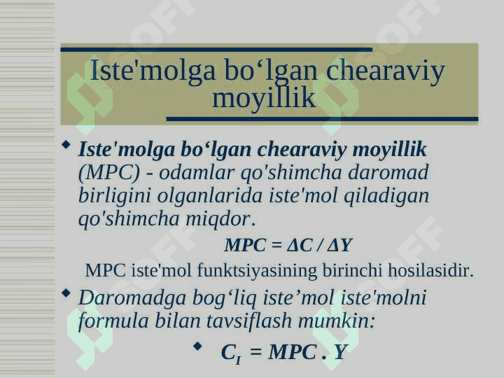 ISTE`MOL, JAMG`ARMA VA INVESTITSIYALAR 4