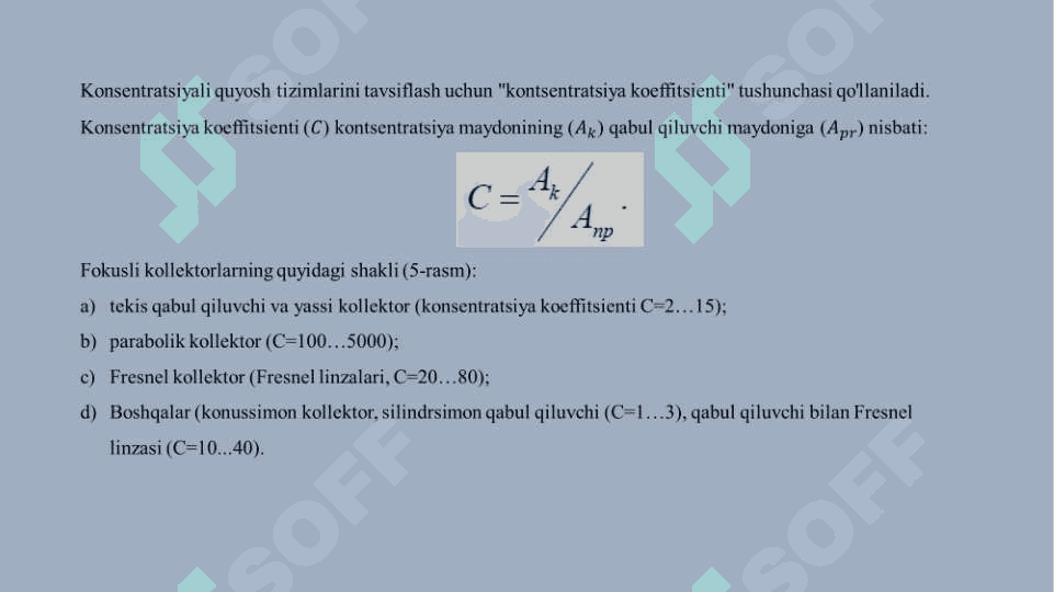 QUYOSH ISSIQLIK TIZIMLARI 7