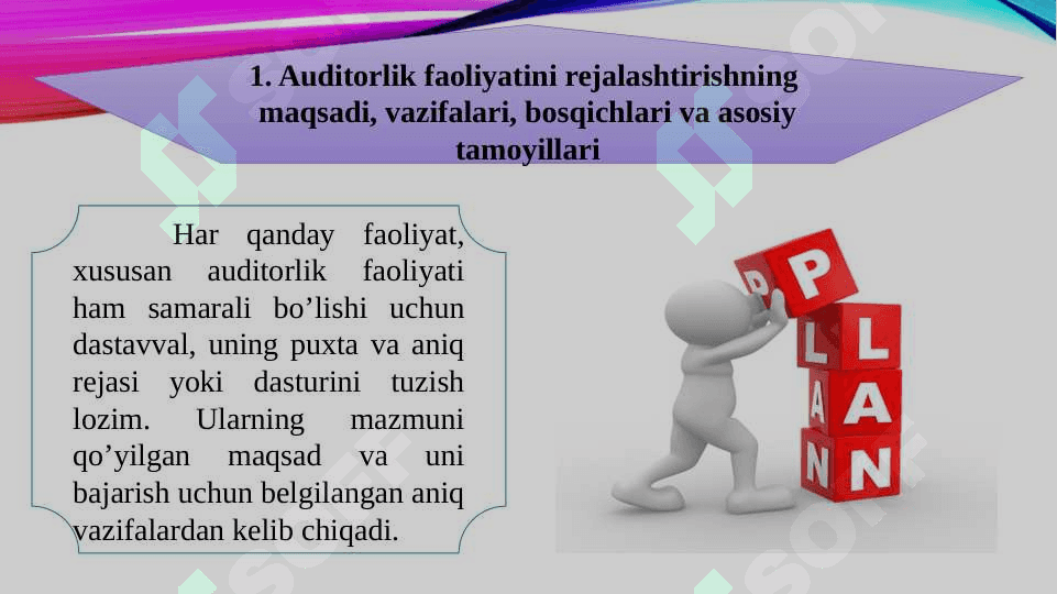 Auditorlik faoliyatini rejalashtirish UMUMIY 3
