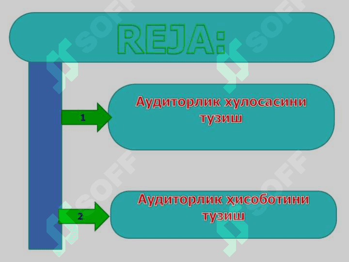 Auditorlik hisoboti va xulosasini tuzish 2