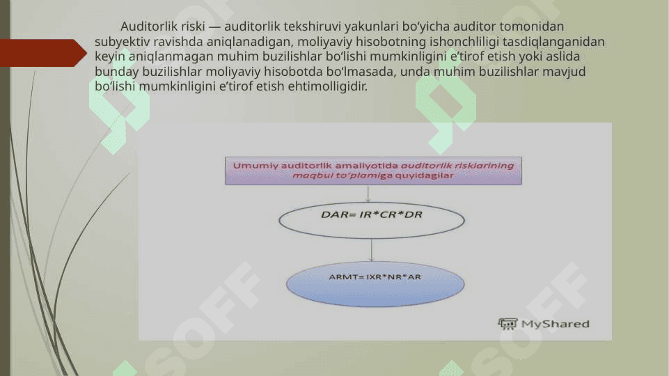 Muhimlik va auditorlik riski 2