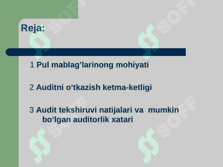 Pul mablag’lari auditi 2