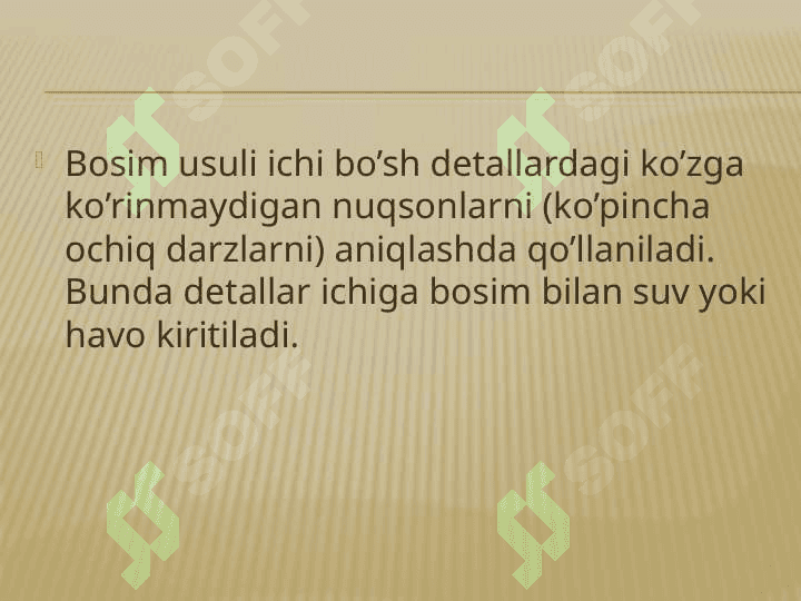 Detallarni tayyorlashda xatoliklar bo’lishini aniqlash 4