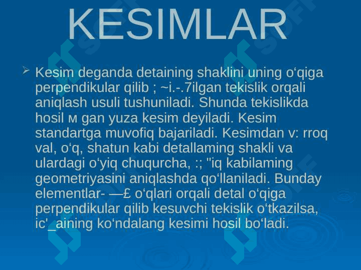 Kesimlar 3