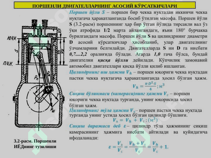 Avtomobil dvigatellarining tuzilishi va ishlash uslubi 6