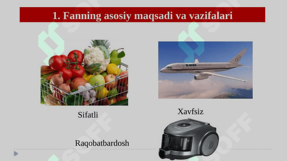 “MЕTROLOGIYA VA STANDARTLASHTIRISH”  FANI TO’GRISIDA UMUMIY MALUMOTLAR 3