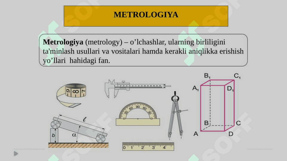 “MЕTROLOGIYA VA STANDARTLASHTIRISH”  FANI TO’GRISIDA UMUMIY MALUMOTLAR 5