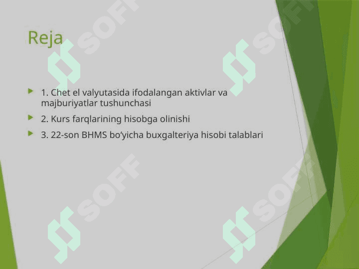 22-son BHMS Chet el valyutasida ifodalangan aktivlar va majburiyatlarning hisobi 2