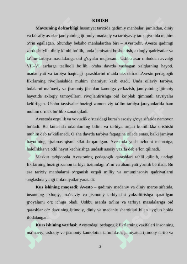 AVESTODA PEDAGOGIK FIKRLAR TARAQQIYOTI. 2