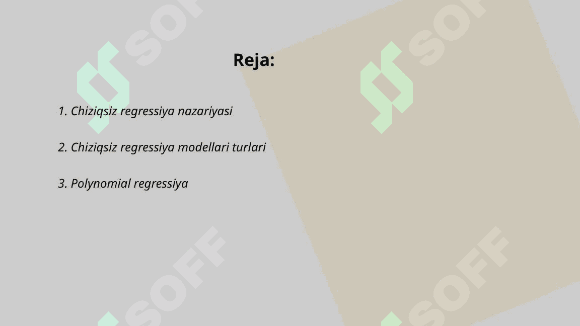 Chiziqli regressiya 2