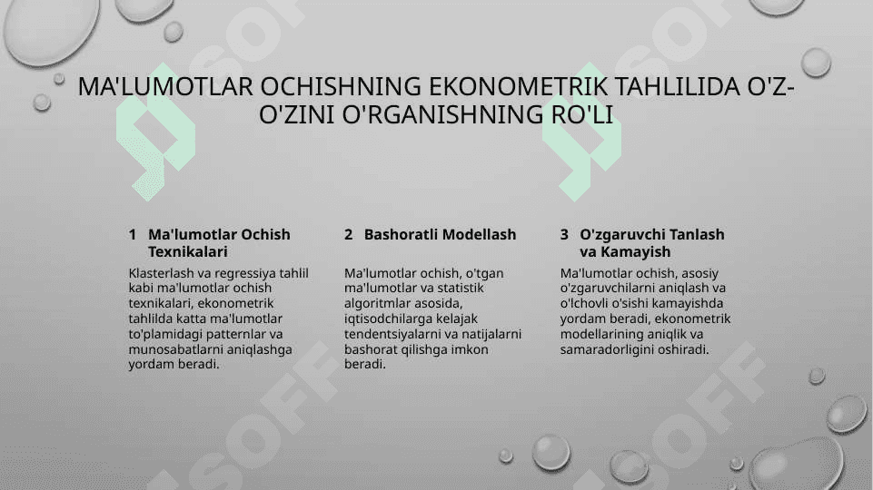Ekonometrik tadqiqotlarda axborot texnologiyalar 3