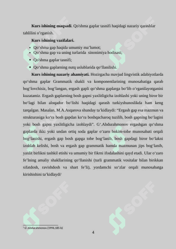 QO'SHMA GAPLAR TASNIFI HAQIDAGI NAZARIY QARASHLAR TAHLILI 3