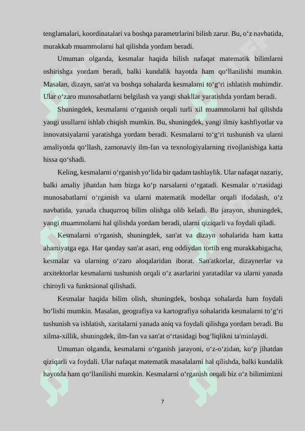 KESMALARNI TAQQOSLASH VA O‘LCHASH MAVZUSINI O‘QITISH METODIKASI. 6