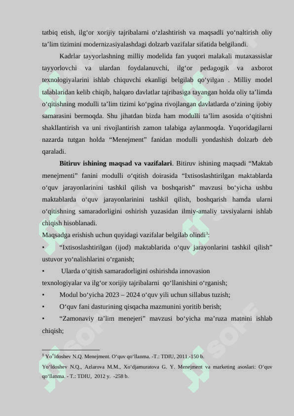 Ixtisoslashtirilgan maktablarda o‘quv jarayonini tashkil etish va boshqarish 6