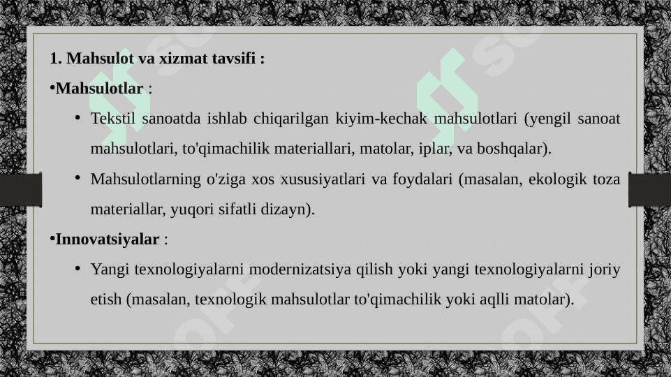 Engil sanoat yo’nalishida tadbirkorlikni shakillantirish 3
