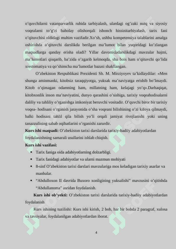 8-sinf O’zbekiston tarixi darslarida badiiy adabiyotlardan foydalanish 4