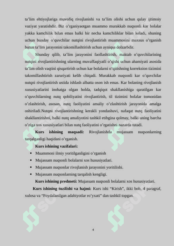 Rivojlanishda mujassam nuqsonlarning tarqalganligi haqida 4