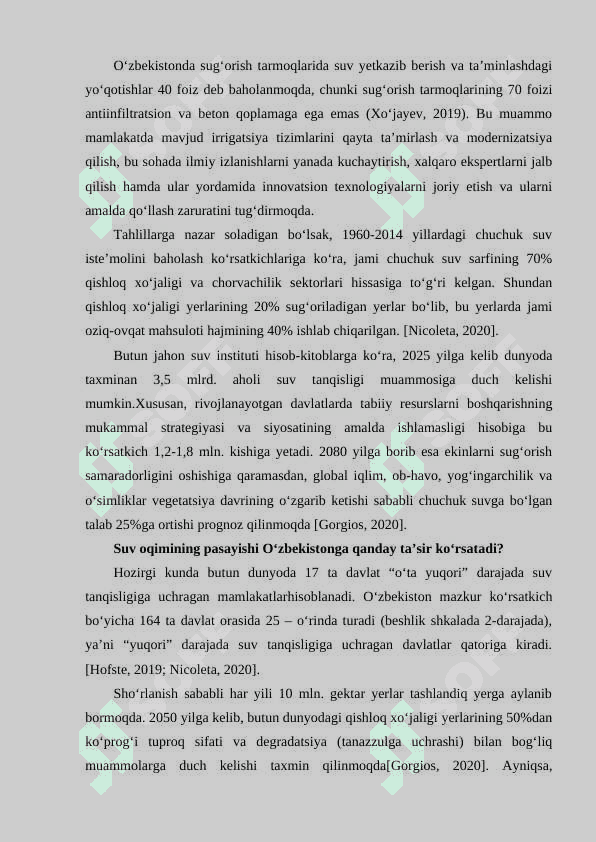 SUVLARNING YETISHMASLIK MUAMMOLARI 2