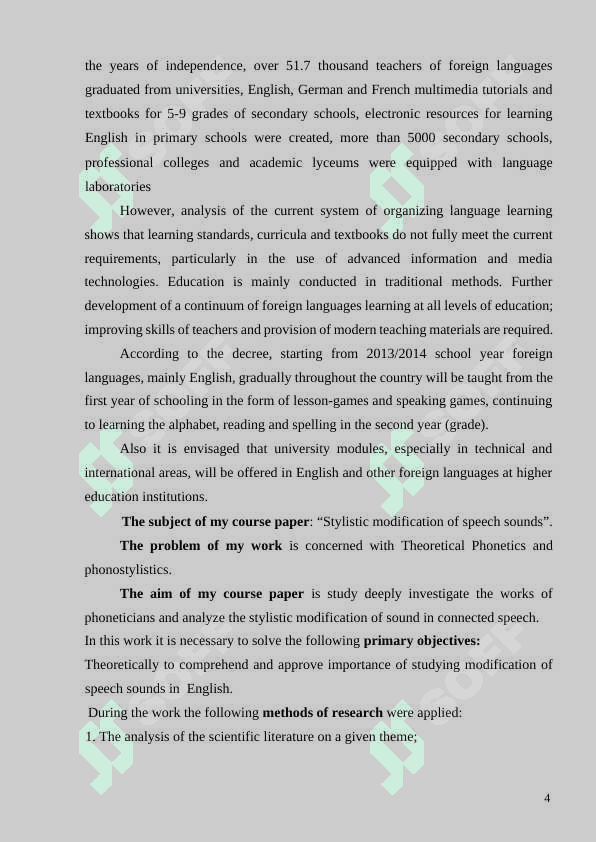 Stylistic modifications of speech sounds 4