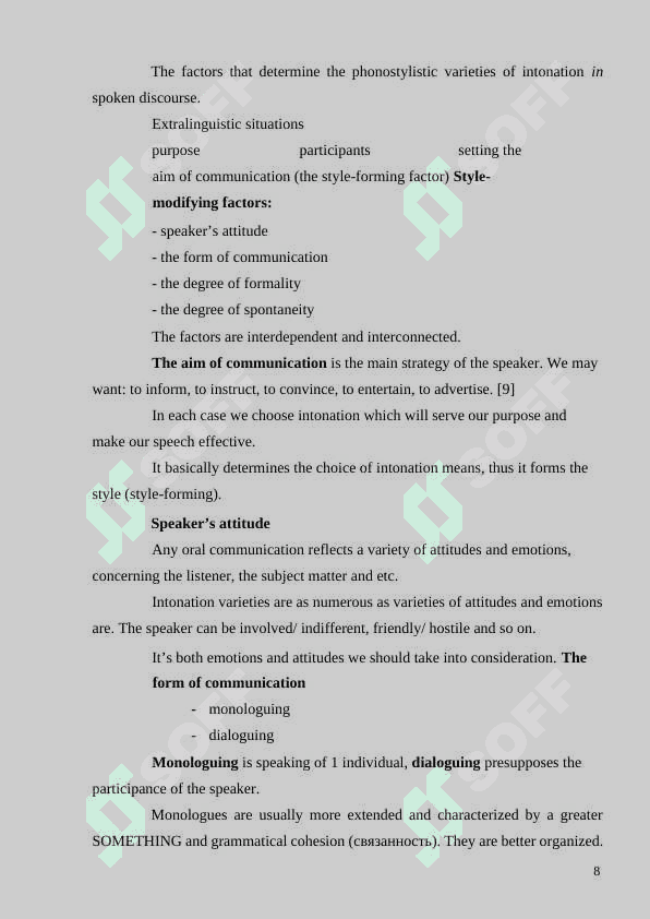 Stylistic modifications of speech sounds 8