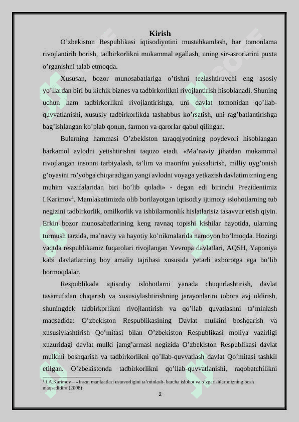 Tadbirkorlik faoliyati uning turlari va asosiy belgilari 2