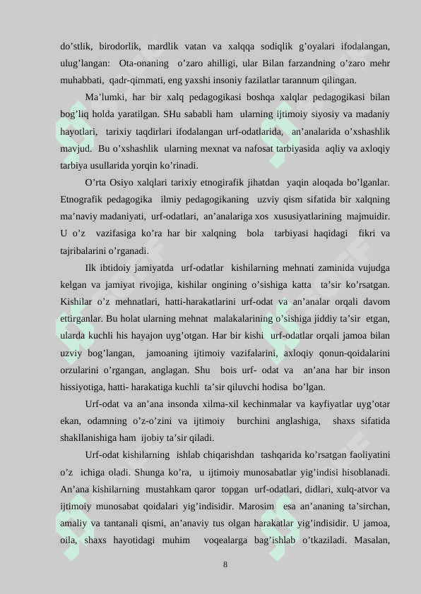 Tarbiyaviy tadbirlarda xalq rivoyatlaridan foydalanish 8