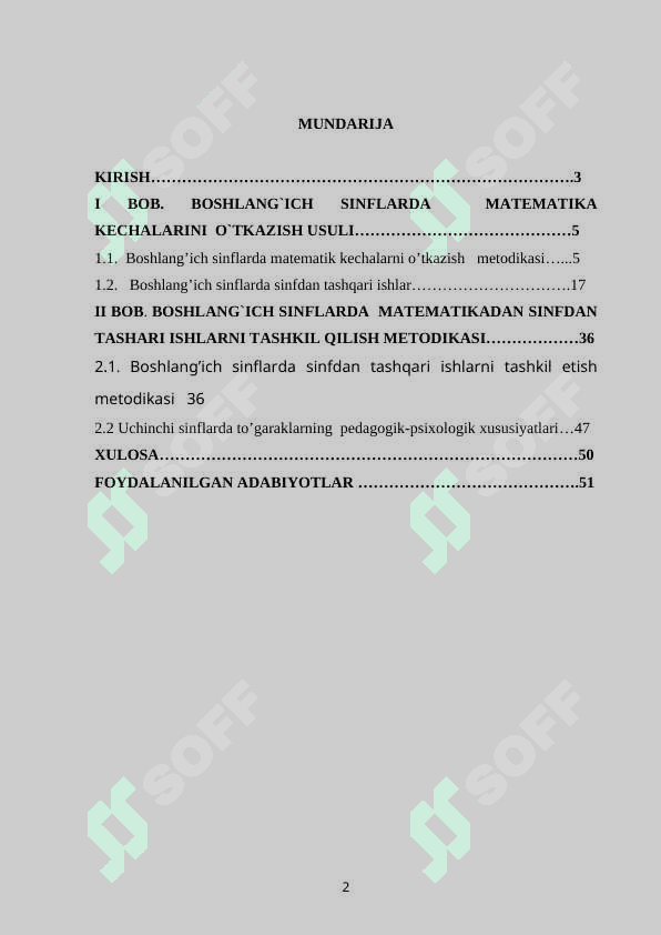 Matematika kechalarini o`tkazish orqali o`quvchilarni matematika faniga qiziqtirish 2