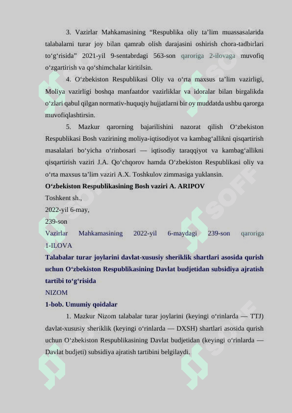 TALABALAR TURAR JOYINI BOSHQARISH DASTURI 3