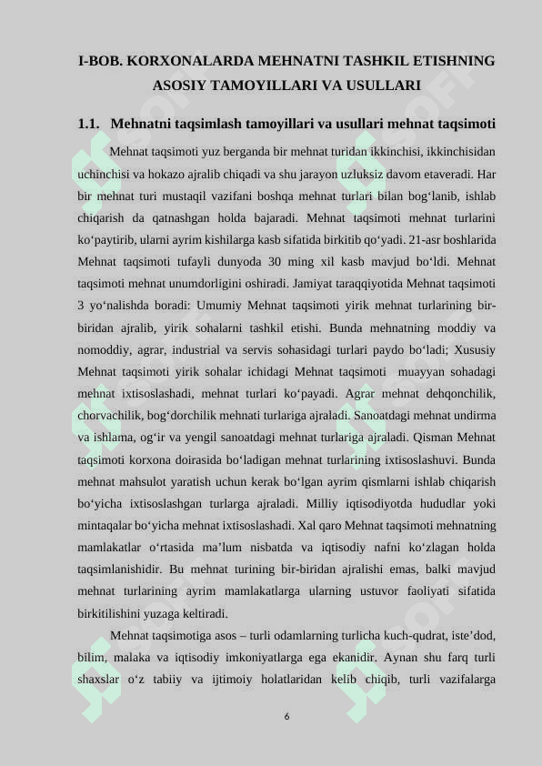 KORXONALARDA MOLIYAVIY NATIJALAR TO‘G‘RISIDAGI HISOBOTNI TUZISHNING XUSUSIYATLARI VA UNING TAHLILI 6