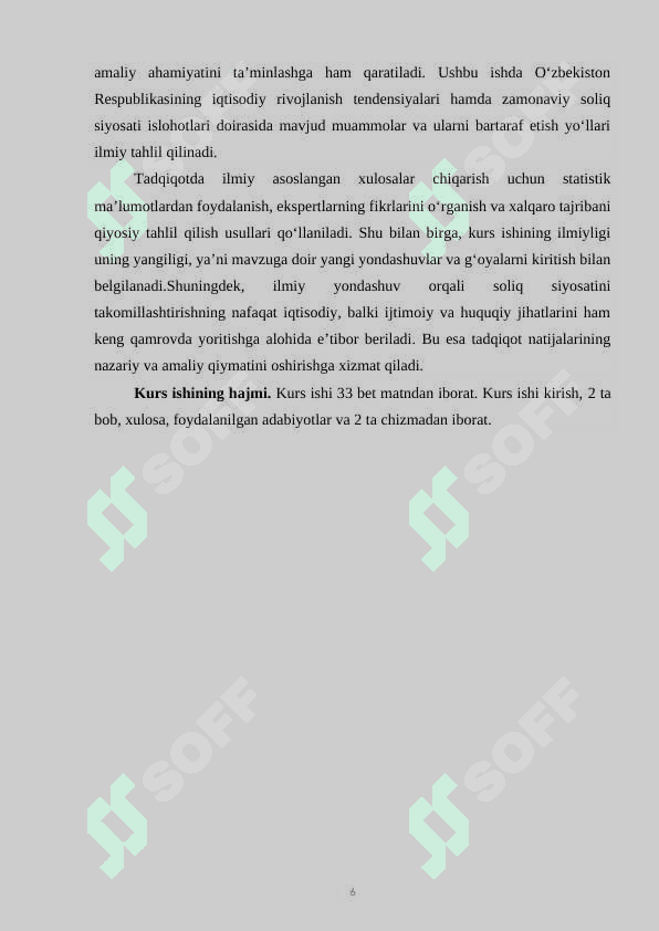 O‘zbekiston Respublikasida soliq  siyosatini takomillashtirish yo‘llari. 6