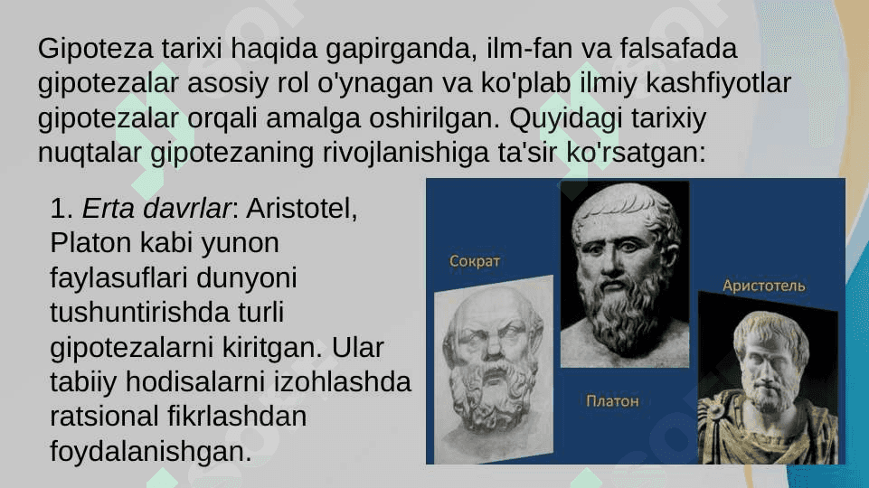 Gipotezani shakllantirish vositalari 4