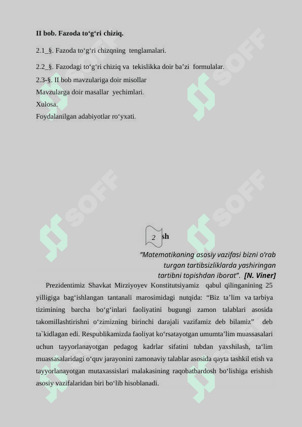 Tekislikda to‘gri chiziqning turli tenglamalari 2