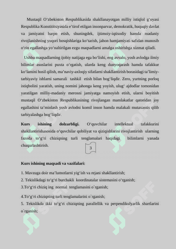 Tekislikda to‘gri chiziqning turli tenglamalari 3