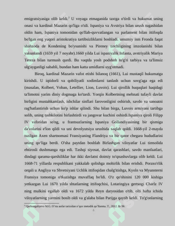 LYUDOVIK XIV NING ICHKI VA TASHQI SIYOSATI 6