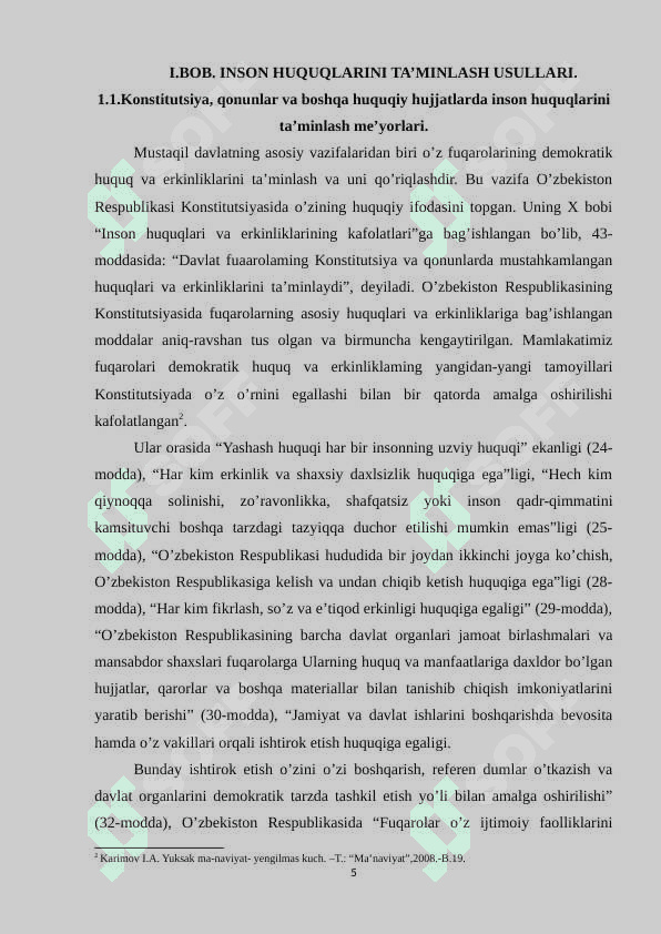 Inson huquqlari sohasida davlatlarning mintaqaviy hamkorligi 5