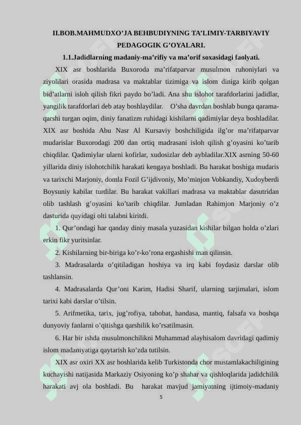 Mahmudxo’ja Behbudiyning ijtimoiy pedagogik qarashlari 5